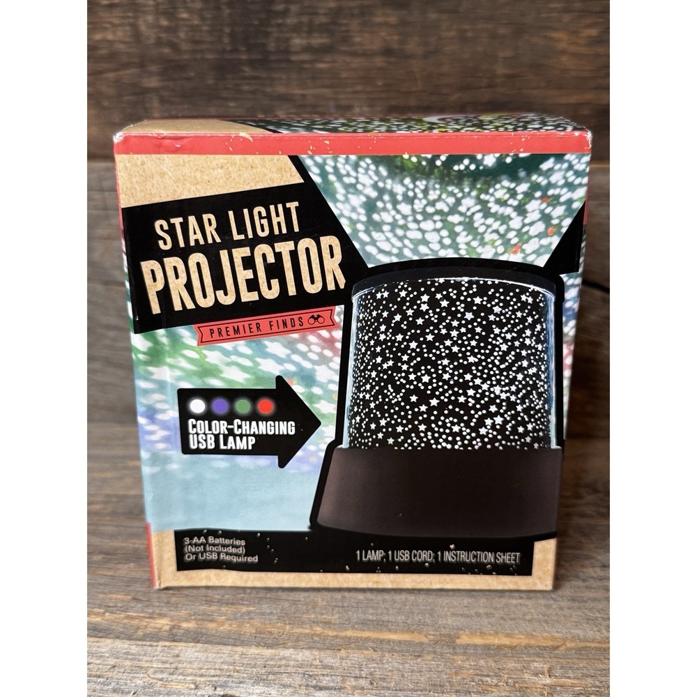 Star Light Projector –‎ USB or Battery Powered – New in Box